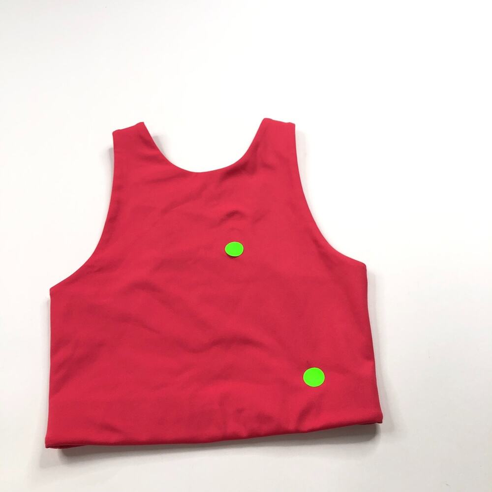 Girlfriend Collective XS Sports Bra Womens Racerback Gym Yoga Red Pink PLS READ